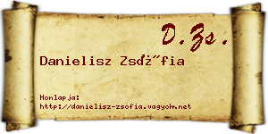 Danielisz Zsófia névjegykártya